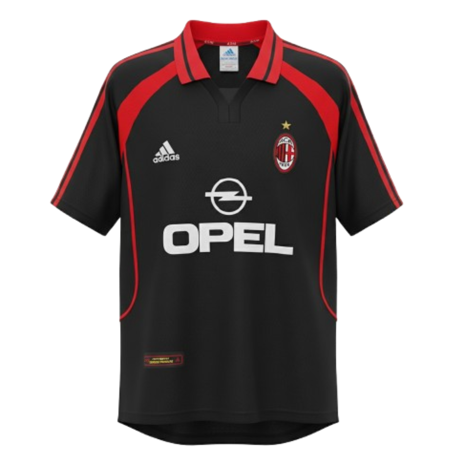 AC Milan 2000/01 Third Retro Jersey – Vintage Edition (Black) | Limited Edition