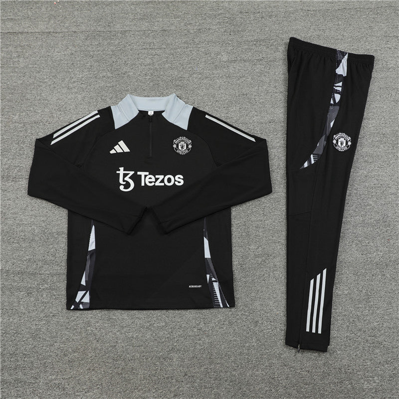 Manchester United 24/25 Black/Grey Training Suit