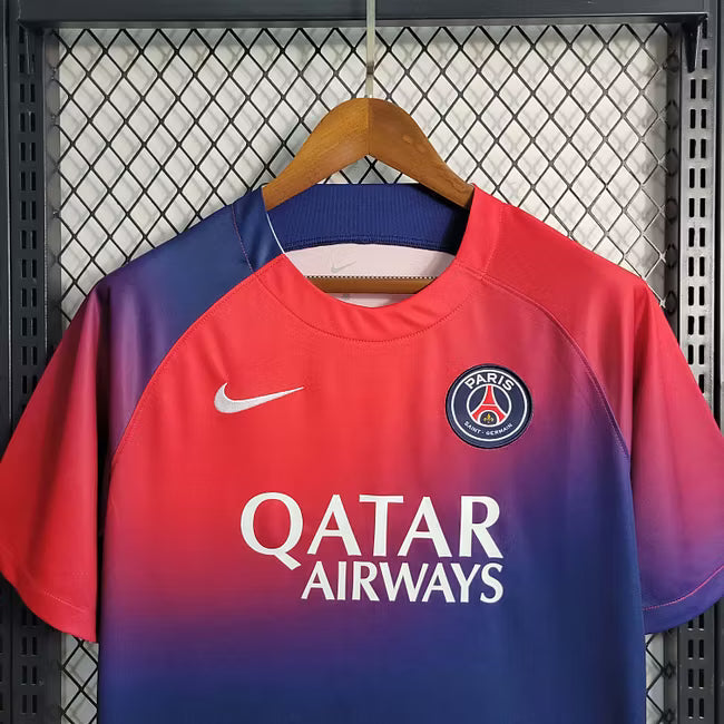 PSG Paris Saint-Germain 2023 Red-Blue Training Kit Shirt