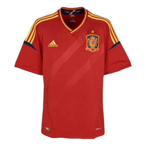 Spain 2012 Home Retro Jersey – Vintage Edition (Red) | Limited Edition
