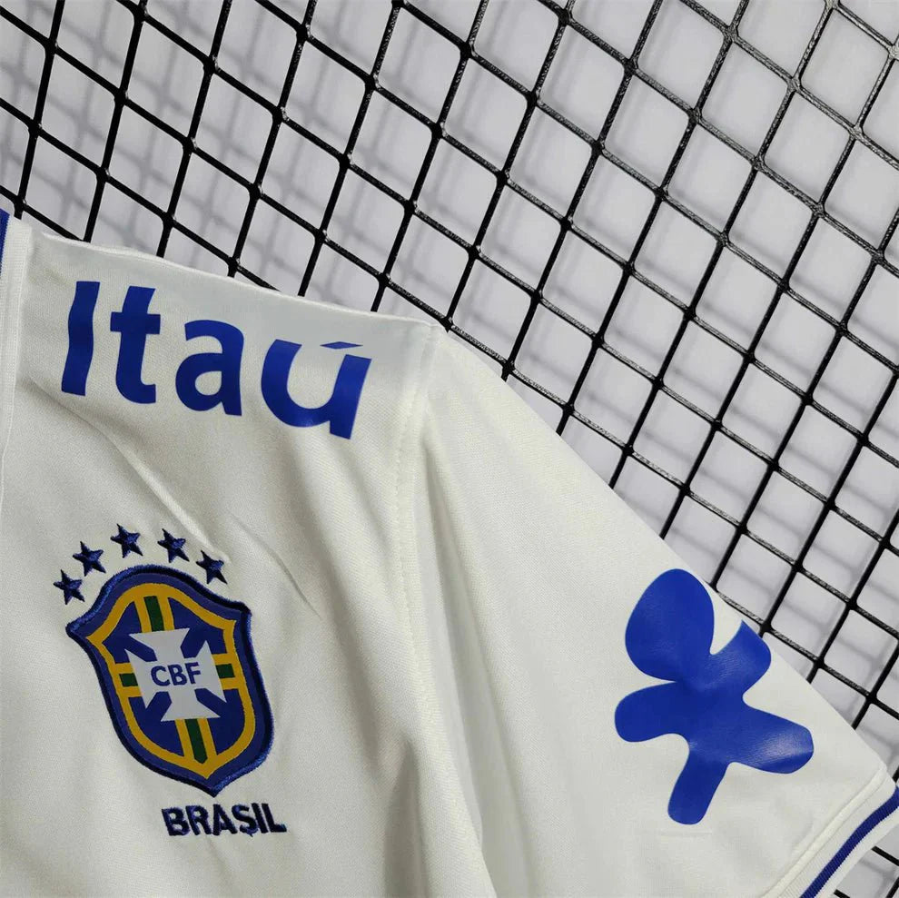 Brazil White Polo Shirt