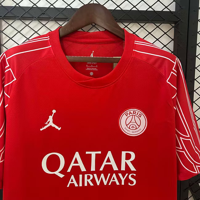 PSG Paris Saint-Germain 2024 Fourth Away Red Shirt