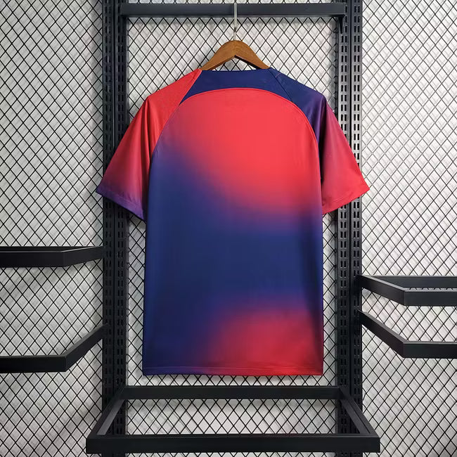 PSG Paris Saint-Germain 2023 Red-Blue Training Kit Shirt